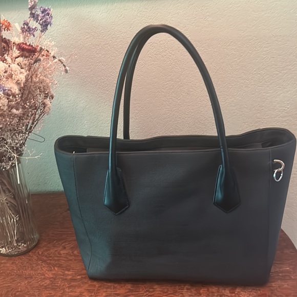 Dagne Dover Signature Legend Black Coated Canvas Large Tote - Picture 4 of 16